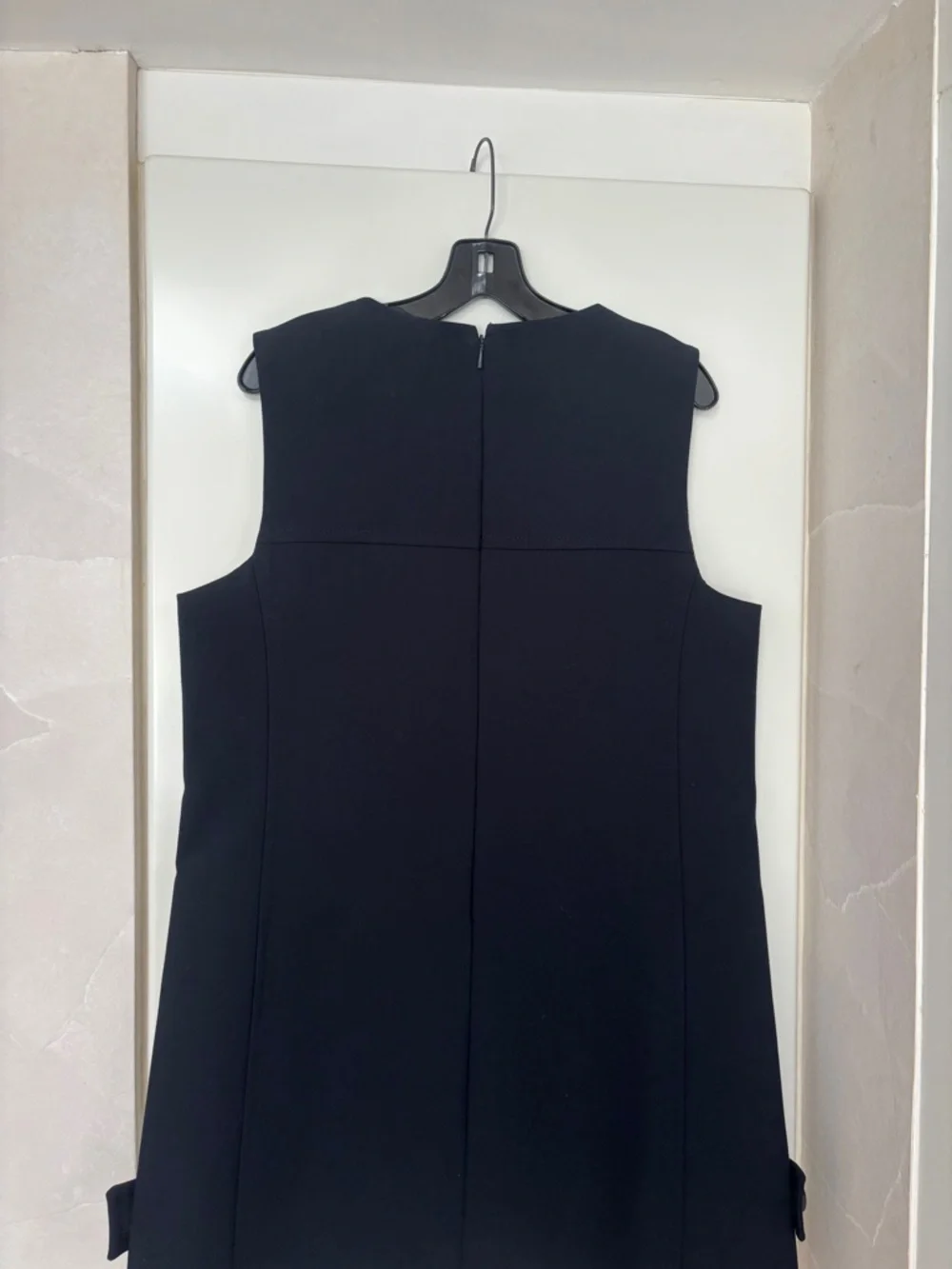 Mango Navy Sleeveless Mini Shift Dress Size 10 XL